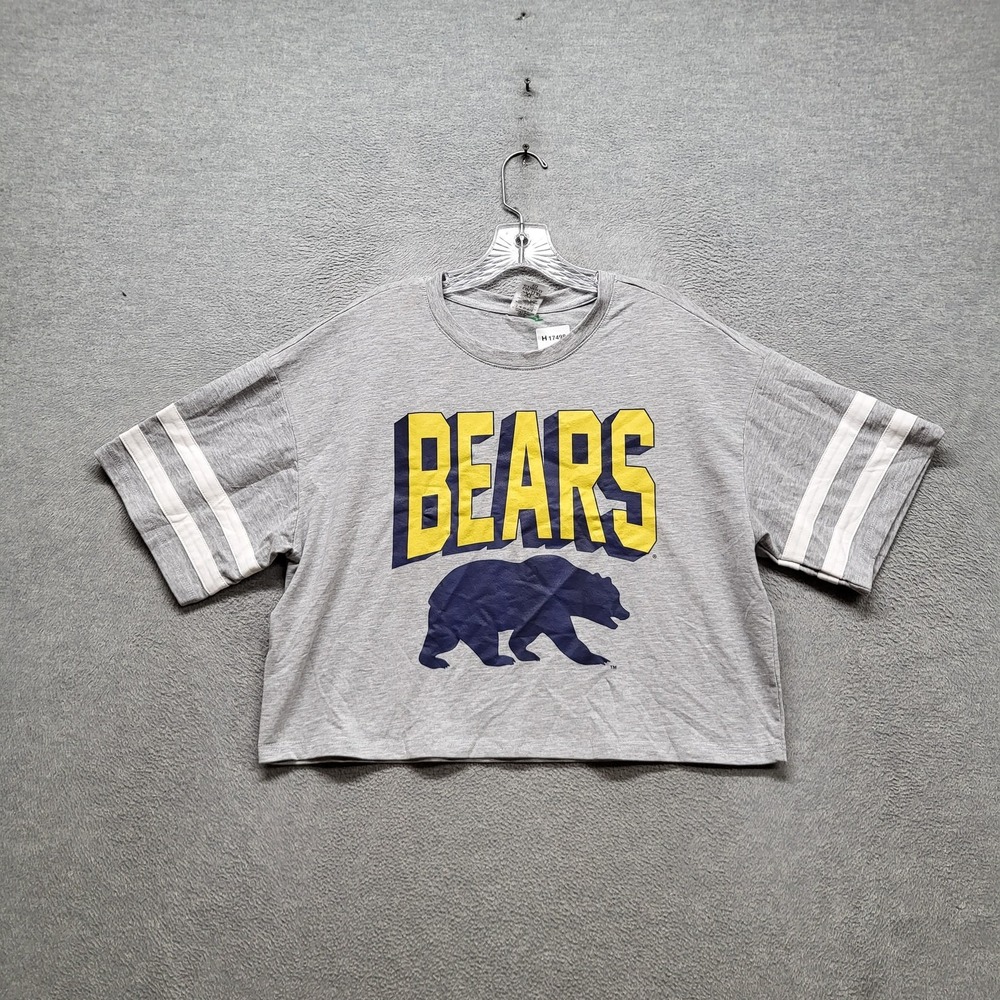 Gameday Couture Women Shirt XL Grey Varsity Striped Crew Neck Pullover